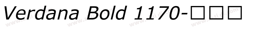 Verdana Bold 1170字体转换